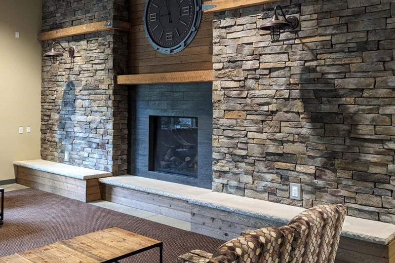 Firebox Installation, Fireplace Surround Masonry